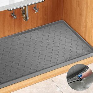 NEW Waterproof Under Sink Mat 34" x 22" Cabinet Liner for Kitchen and Bathroom